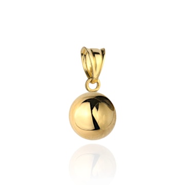 Pandantiv Aur 14K Sferic Super Ușor – Eleganță Simplă