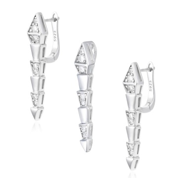 Set cercei si pandantiv din Argint 925 Crystal Shine
