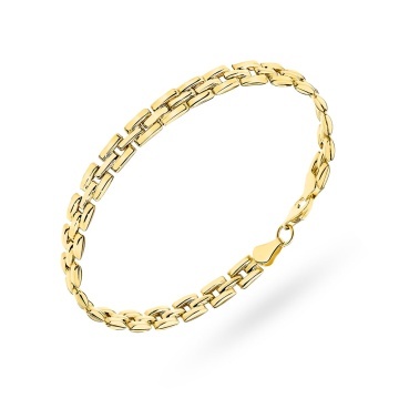 Brățară Aur 14K cu Design Geometric Simplu