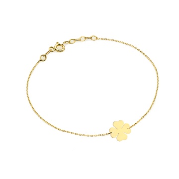Bratara Lant cu Trifoi- Aur 14k