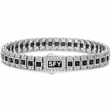 Brățară Tennis SFY din Argint 925 cu Cristale Zirconia Negre