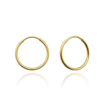 Cercei Rotunzi 2,8 cm Aur Galben 14K