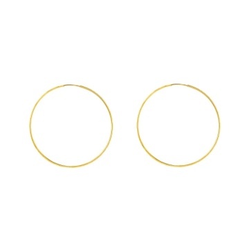 Cercel din Aur 8K, Model Rotund Diamanțat, Diametru 1.5 cm, pentru Ureche sau Nas (1 Bucată)