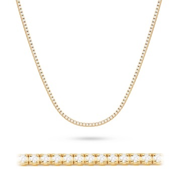 Colier Aur 14K cu Diamante Naturale 3.38 ct