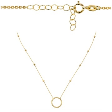 Colier cu Inel si Bilute - Aur 14k