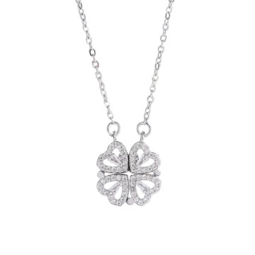 Colier Magnetic Hearts din Inox