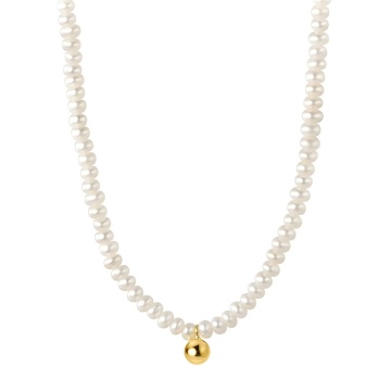 Colier Pearlify din Inox placat cu AUR 18K