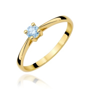 Inel Aur 14K cu Diamant de Laborator 0.15 ct