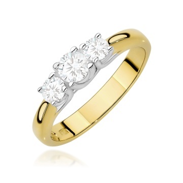 Inel Aur 14K cu Diamante de Laborator 0.49 ct