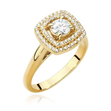 Inel Aur 14K cu Diamante de Laborator 0.68 ct