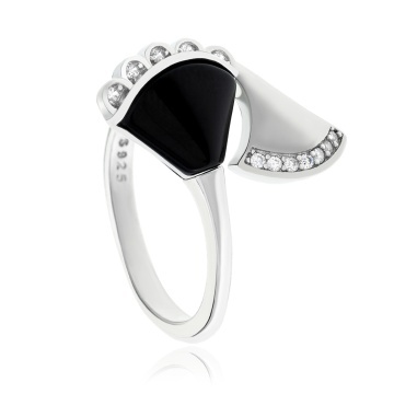 Inel din Argint 925 Little Black Dress 3.8g
