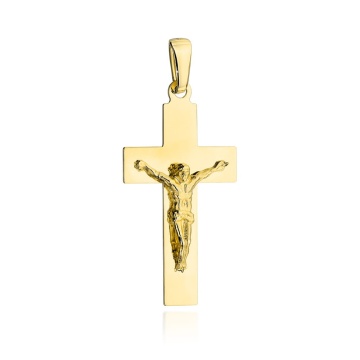 Pandantiv Aur 14k cu Cruciulita si Iisus