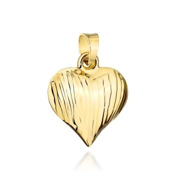 Pandantiv Aur 14K Inimă Elegantă