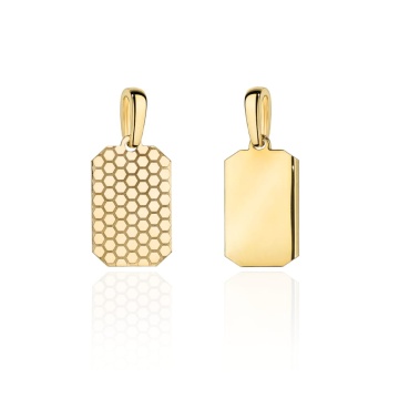 Pandantiv tip Placuta cu Model -Aur 14k