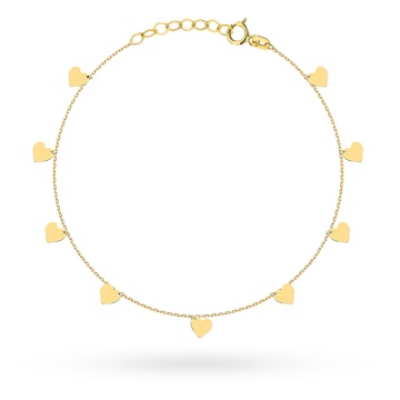 Bratara Aur 14k cu Inimioare