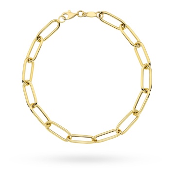 Brățară Elegantă Aur 14K Cu Zale Netede