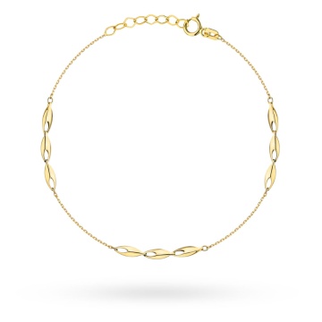 Bratara Lant cu Pandantive Ovale- Aur 14k
