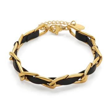 Bratara Mixo din Inox placata cu AUR 18K