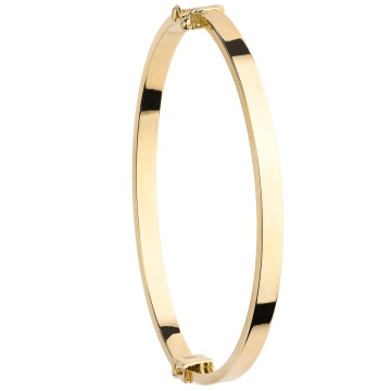 Brățară Ovală Fixă Aur 14K - Design Elegant și Rafinat