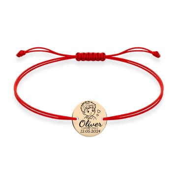 Brățară Sweet Boy cu Bănuț de 14mm din Aur 14K