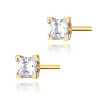 Cercei Aur 14K cu Diamant Natural 0.15 ct