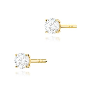 Cercei Aur 14K cu Diamant Natural 0.30 ct