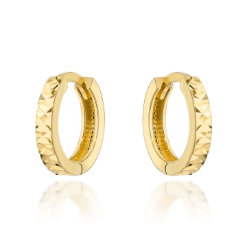 Cercei Cerc de Aur 14K cu Model