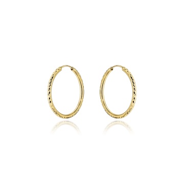 Cercei Creole Aur 14k, 2.4 cm