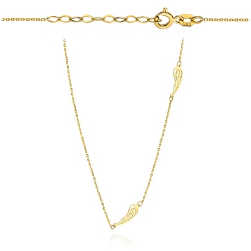 Colier Aur 14k cu Aripi de Ingeras