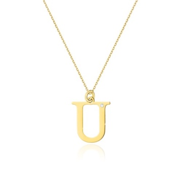 Colier Aur 14K cu Diamant Natural 0.01 ct