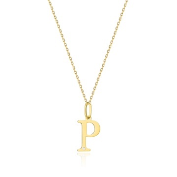 Colier Aur 14K cu Diamant Natural 0.01 ct