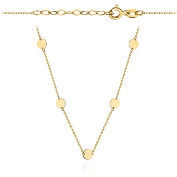Colier cu Banuti- Aur 14k