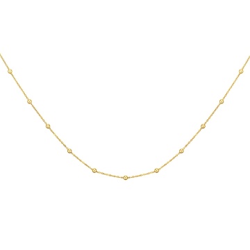 Colier Discreet din Inox placat cu AUR 18K