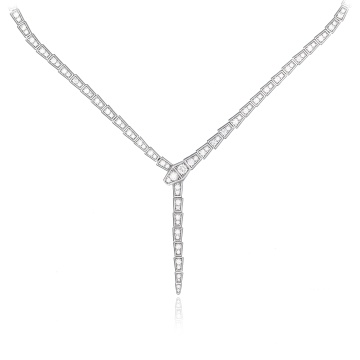 Colier Geometric Snake din argint 925