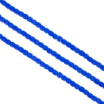 Cristale cubice 4 mm - șirag aprox 100 bucăți - bleu