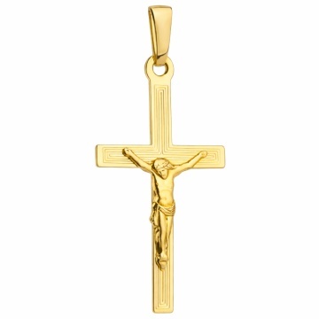 Cruce Aur 14K cu Isus
