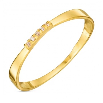 Inel Aur 14k cu Cristale Albe