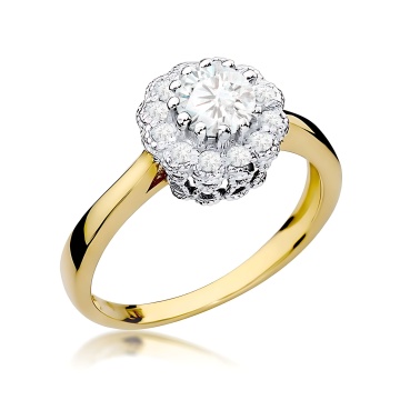 Inel Aur 14K cu Diamante de Laborator 0.67 ct