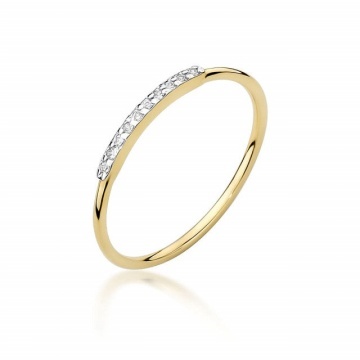 Inel Aur 14K cu Diamante Naturale 0.05 ct
