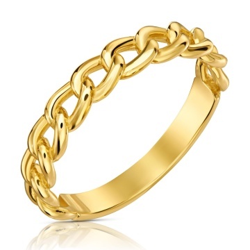 Inel aur 8K - CRAZY CHAIN