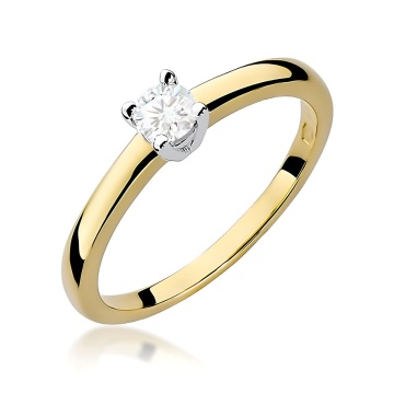 Inel Aur 9K cu Diamant de Laborator 0.25 ct
