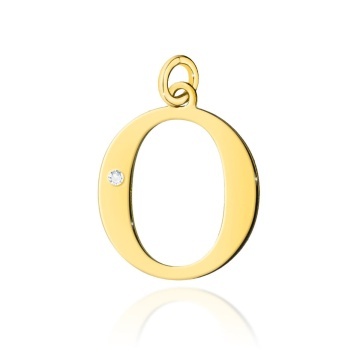 Pandantiv Aur 14K cu Diamante Naturale 0.01 ct