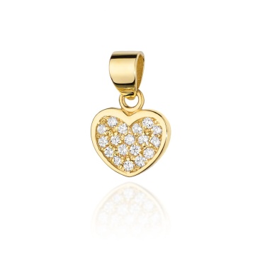 Pandantiv Aur 14K cu Diamante Naturale 0.15 ct