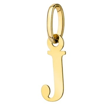 Pandantiv Aur 14k cu Litera J, 17 mm x 24 mm