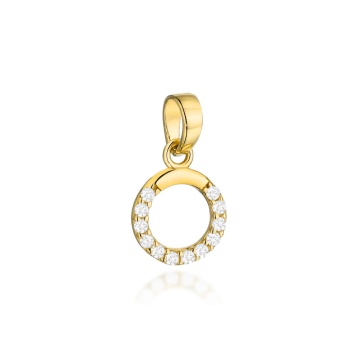 Pandantiv Aur 14k cu Zirconii Albe