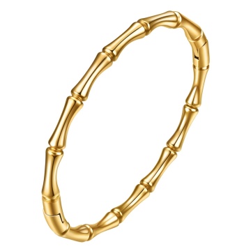Bratara Fixa Cesary din Inox placata cu AUR 18K