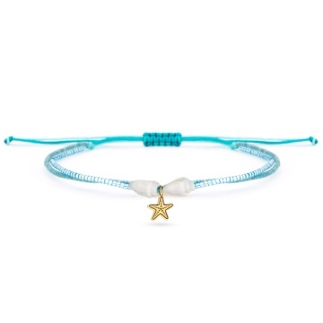Brățară pentru picior - Star din AUR 14K