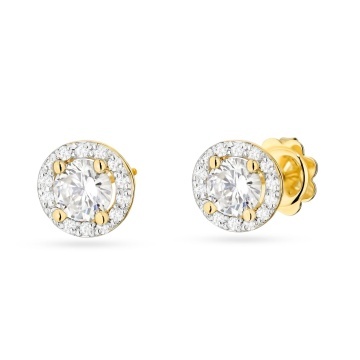 Cercei Aur 14K cu Diamante de Laborator 0.74 ct