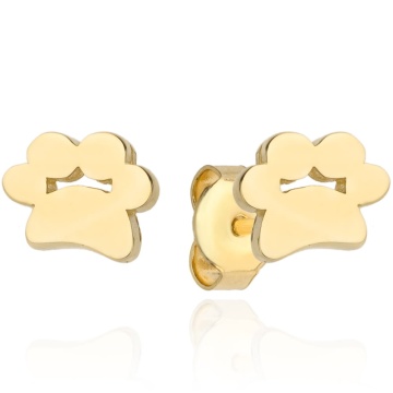Cercei Aur 14k cu Labuta de Catel