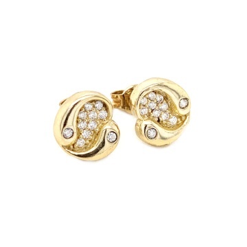 Cercei Aur 14K cu Zirconiu